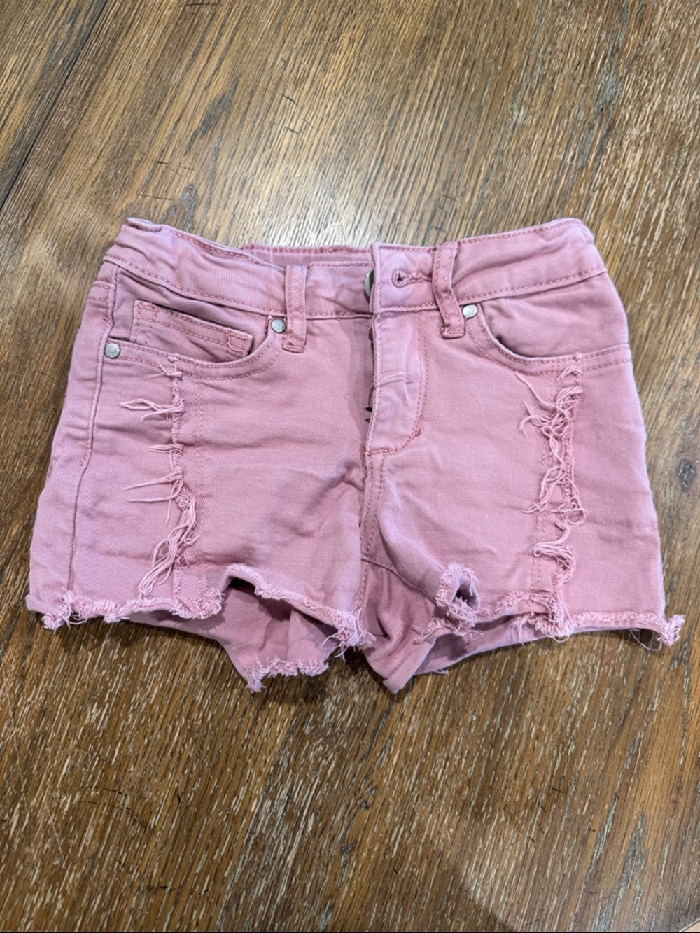 Joe's Jeans Pink Distressed Denim Shorts